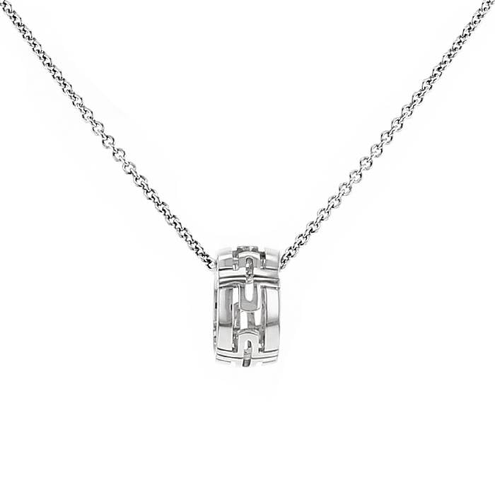 [Vellora Opalyn]PARENTESI NECKLACE SILVER