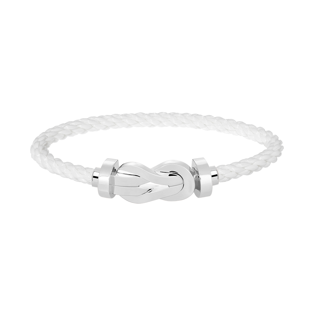 [Vellora Opalyn]CHANCE LARGE 8 FIGURE BUCKLE NO DIAMOND BRACELET SILVER