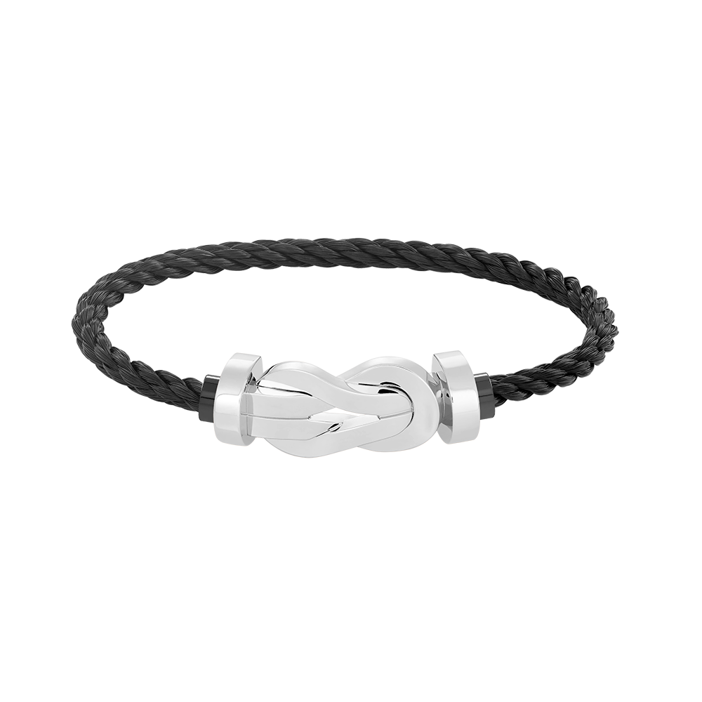 [Vellora Opalyn]CHANCE LARGE 8 FIGURE BUCKLE NO DIAMOND BRACELET SILVER