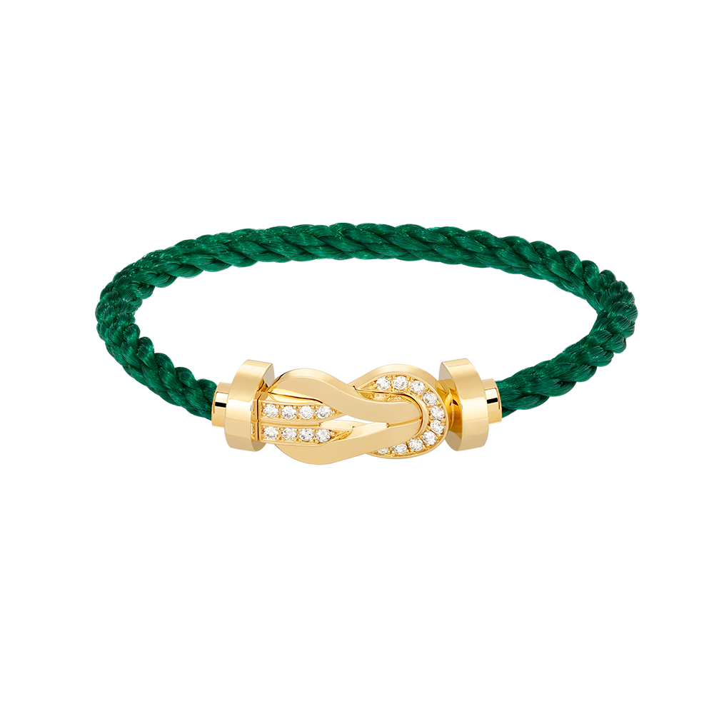 [Vellora Opalyn]CHANCE LARGE 8 FIGURE BUCKLE HALF DIAMOND BRACELET GOLD