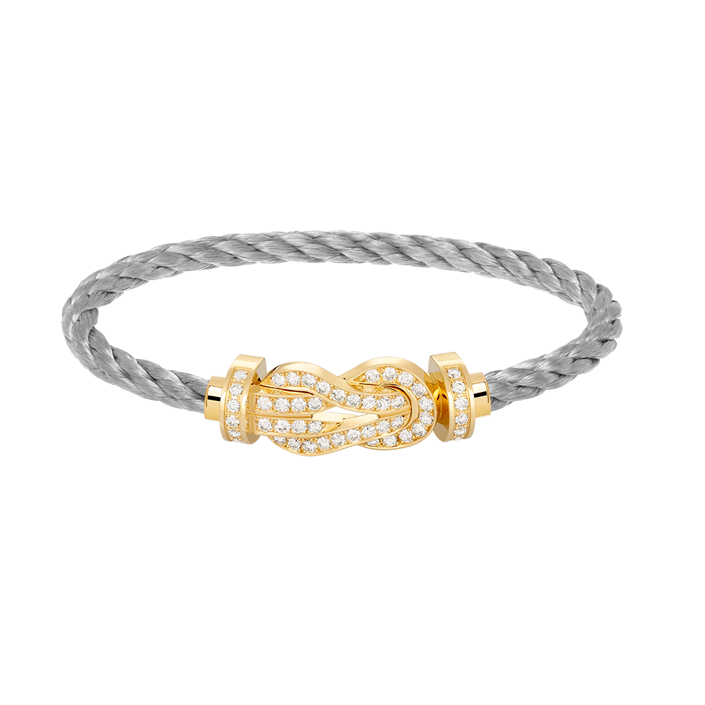 [Vellora Opalyn]CHANCE LARGE 8 FIGURE BUCKLE FULLDIAMOND BRACELET GOLD
