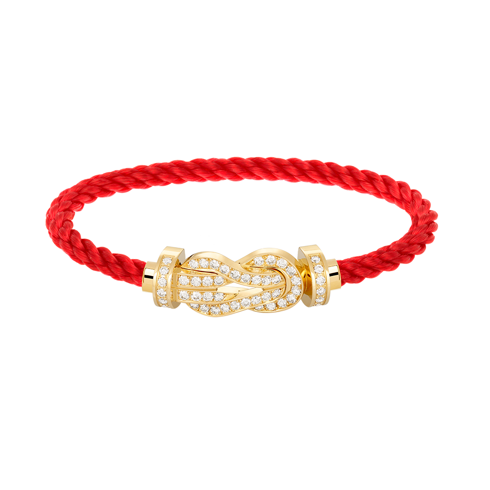 [Vellora Opalyn]CHANCE LARGE 8 FIGURE BUCKLE FULLDIAMOND BRACELET GOLD