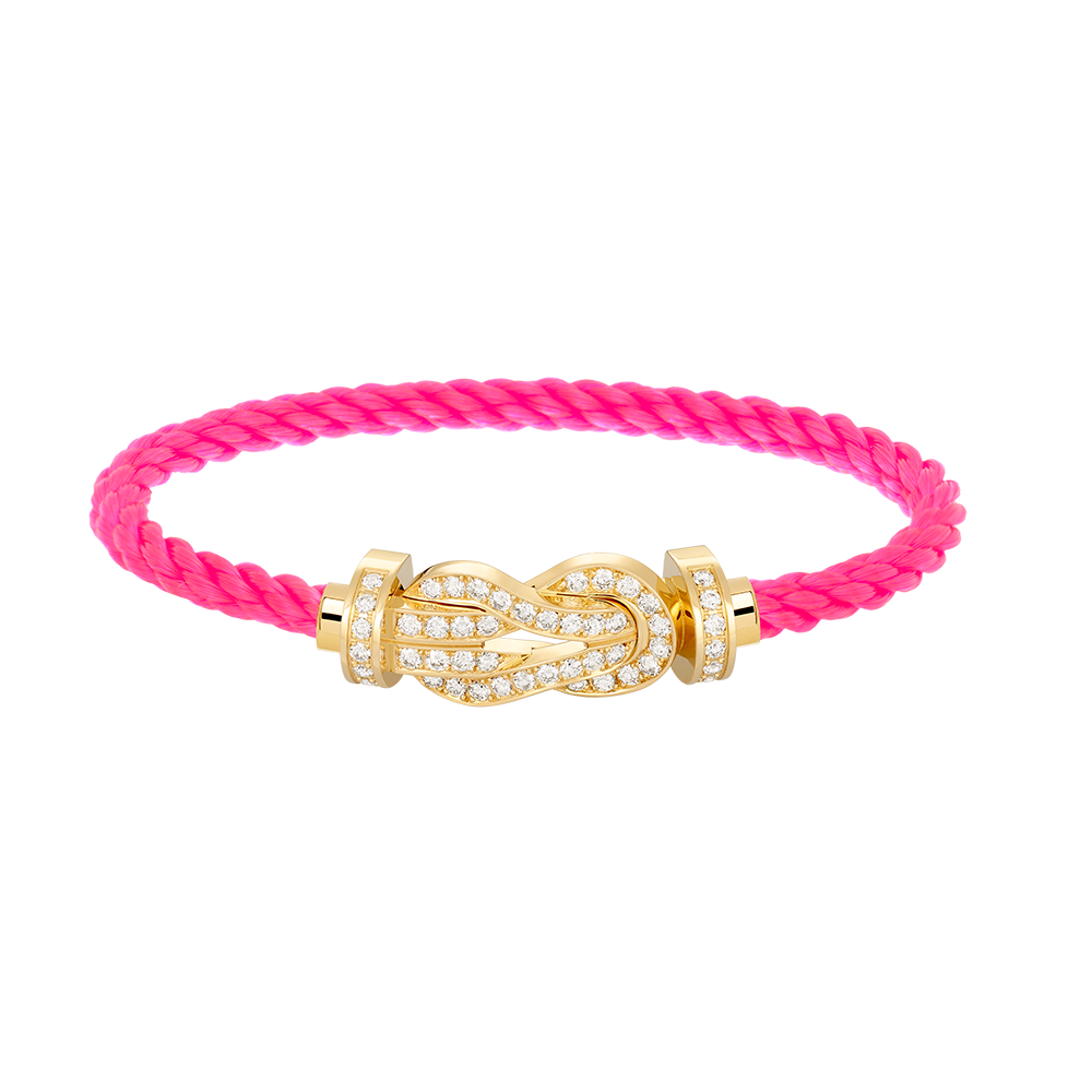 [Vellora Opalyn]CHANCE LARGE 8 FIGURE BUCKLE FULLDIAMOND BRACELET GOLD