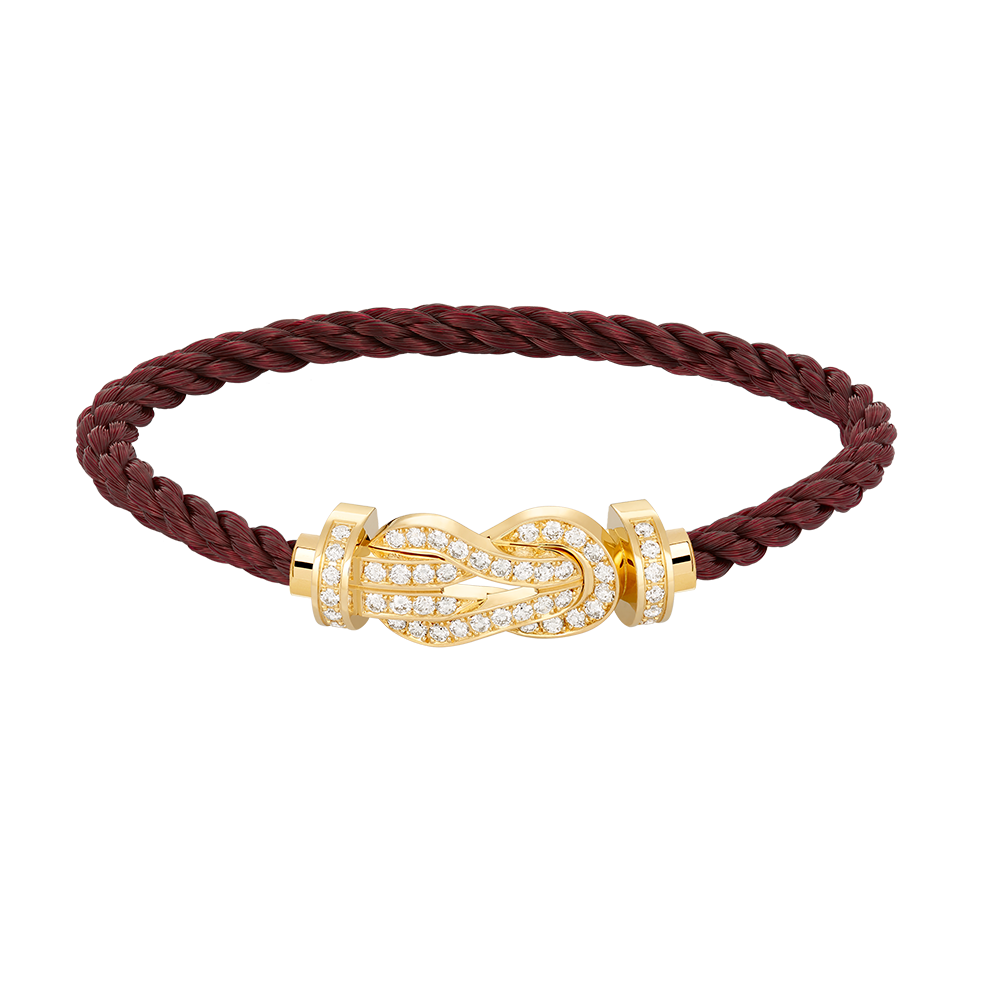 [Vellora Opalyn]CHANCE LARGE 8 FIGURE BUCKLE FULLDIAMOND BRACELET GOLD