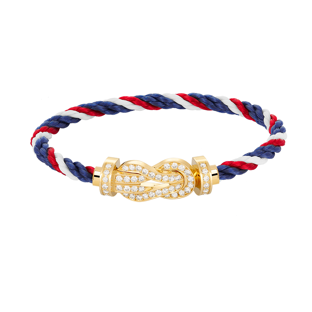 [Vellora Opalyn]CHANCE LARGE 8 FIGURE BUCKLE FULLDIAMOND BRACELET GOLD