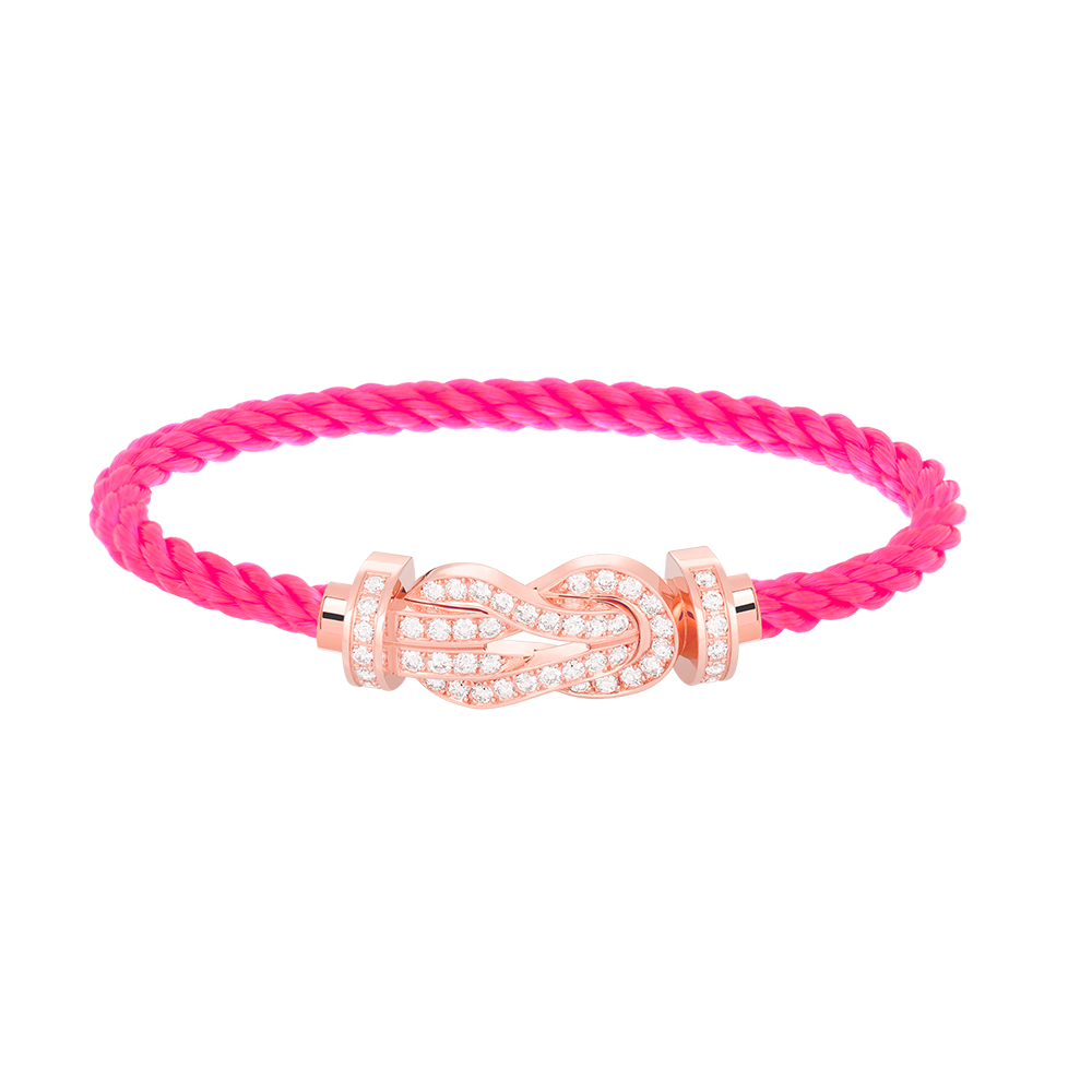 [Vellora Opalyn]CHANCE LARGE 8 FIGURE BUCKLE FULL DIAMOND BRACELET ROSE GOLD