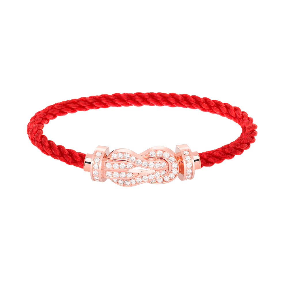 [Vellora Opalyn]CHANCE LARGE 8 FIGURE BUCKLE FULL DIAMOND BRACELET ROSE GOLD