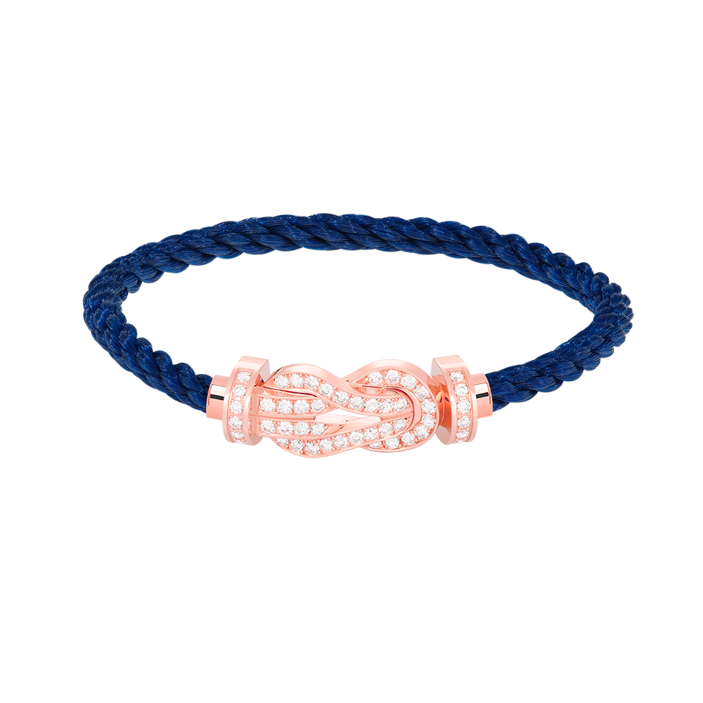 [Vellora Opalyn]CHANCE LARGE 8 FIGURE BUCKLE FULL DIAMOND BRACELET ROSE GOLD