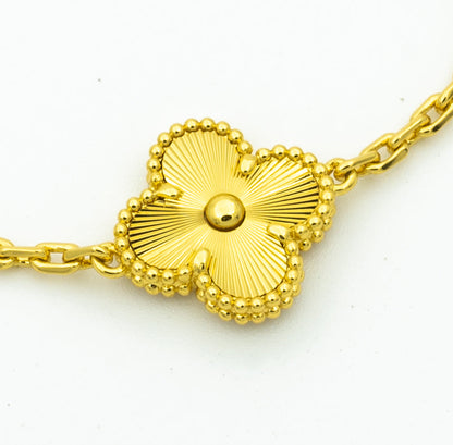[Vellora Opalyn]CLOVER BRACELET 5 MOTIFS GOLD DIAMOND
