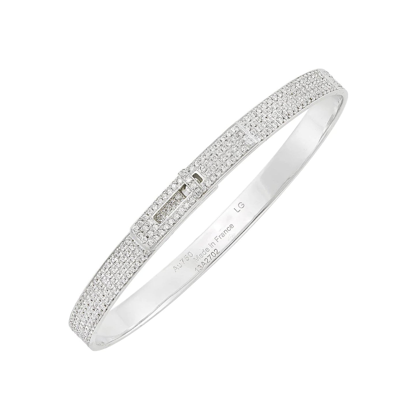 [Vellora Opalyn]HM KELLY BRACELET IN SILVER AND FULL PAVE DIAMOND