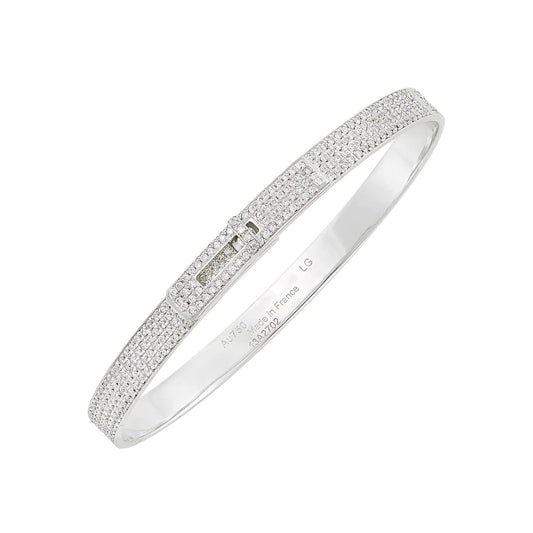 [Vellora Opalyn]HM KELLY BRACELET IN SILVER AND FULL PAVE DIAMOND