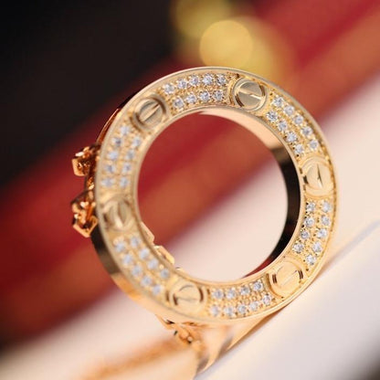 [Vellora Opalyn]LOVE NECKLACE ADJUSTABLE ROSE GOLD