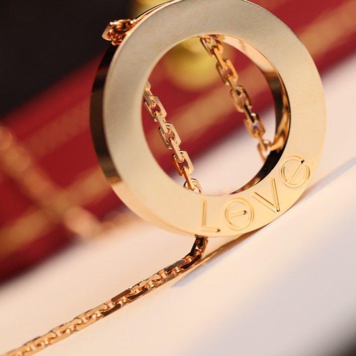 [Vellora Opalyn]LOVE NECKLACE ADJUSTABLE ROSE GOLD