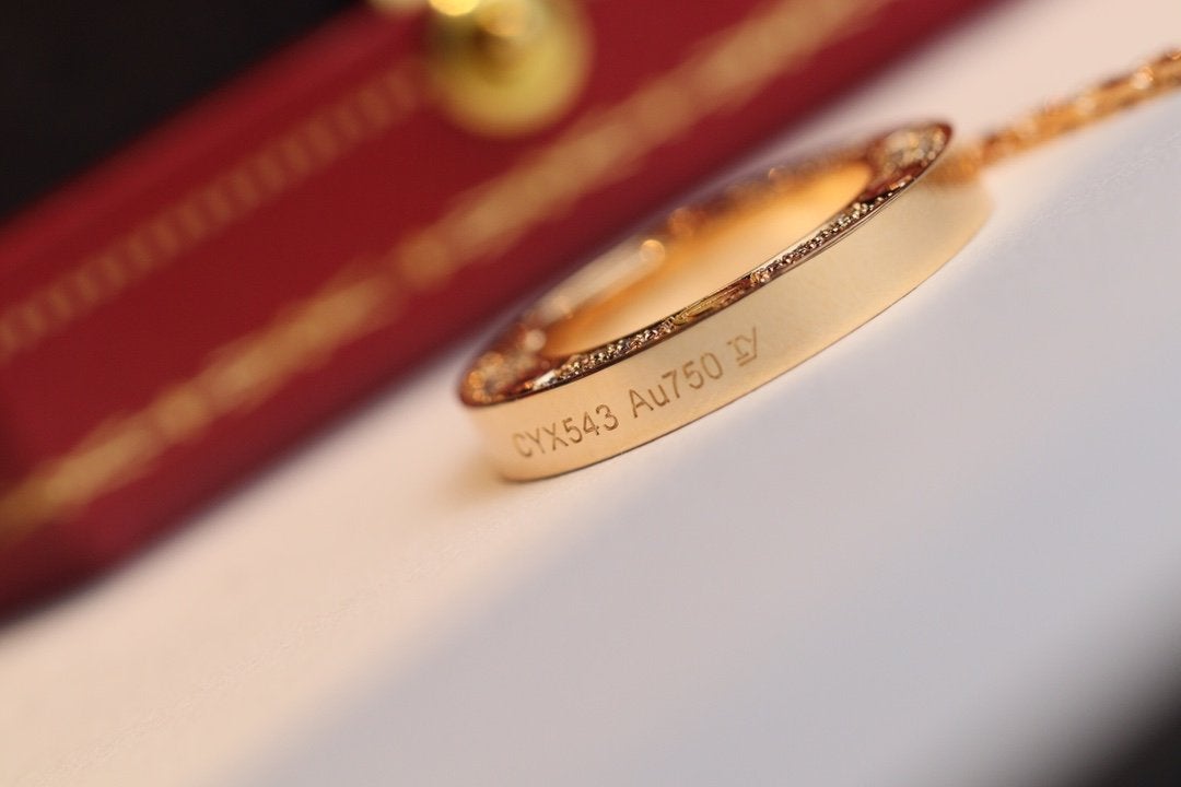 [Vellora Opalyn]LOVE NECKLACE ADJUSTABLE ROSE GOLD