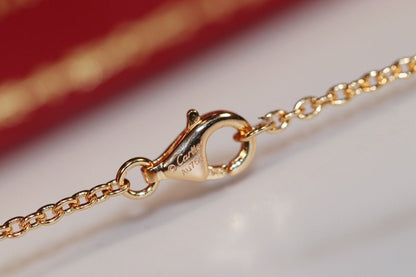 [Vellora Opalyn]LOVE NECKLACE PINK GOLD AND SILVER