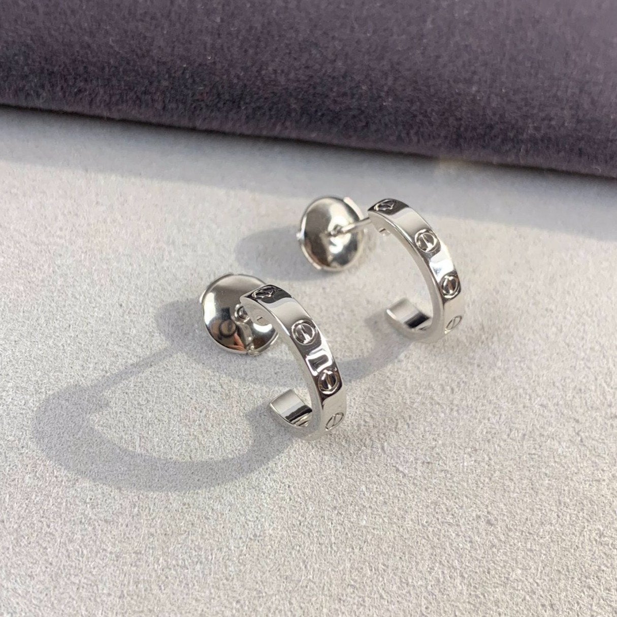 [Vellora Opalyn]LOVE EARRINGS 2.65MM SILVER