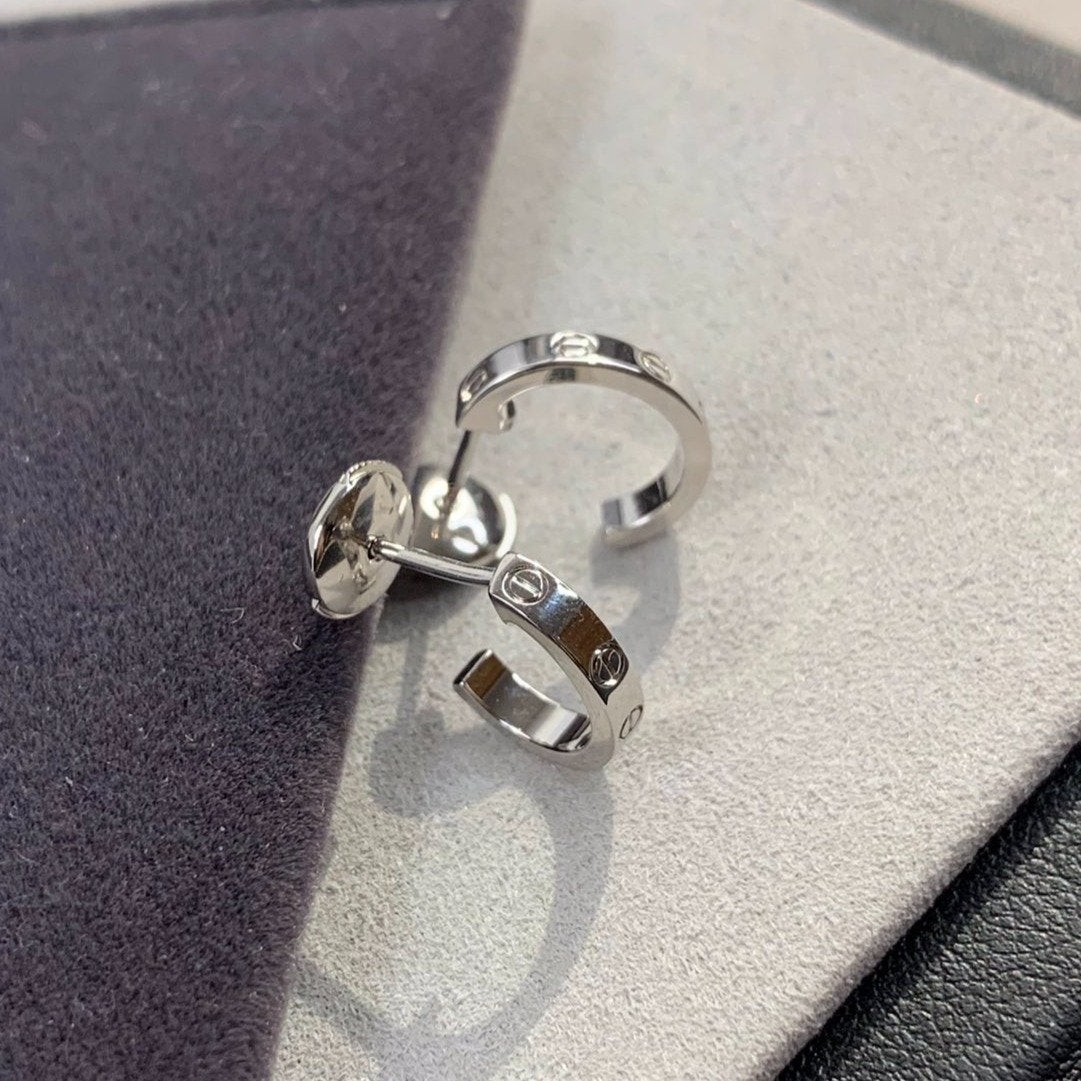 [Vellora Opalyn]LOVE EARRINGS 2.65MM SILVER