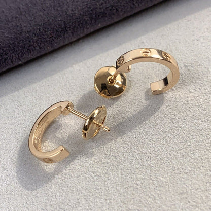 [Vellora Opalyn]LOVE EARRINGS 2.65MM PINK GOLD