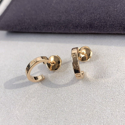 [Vellora Opalyn]LOVE EARRINGS 2.65MM PINK GOLD