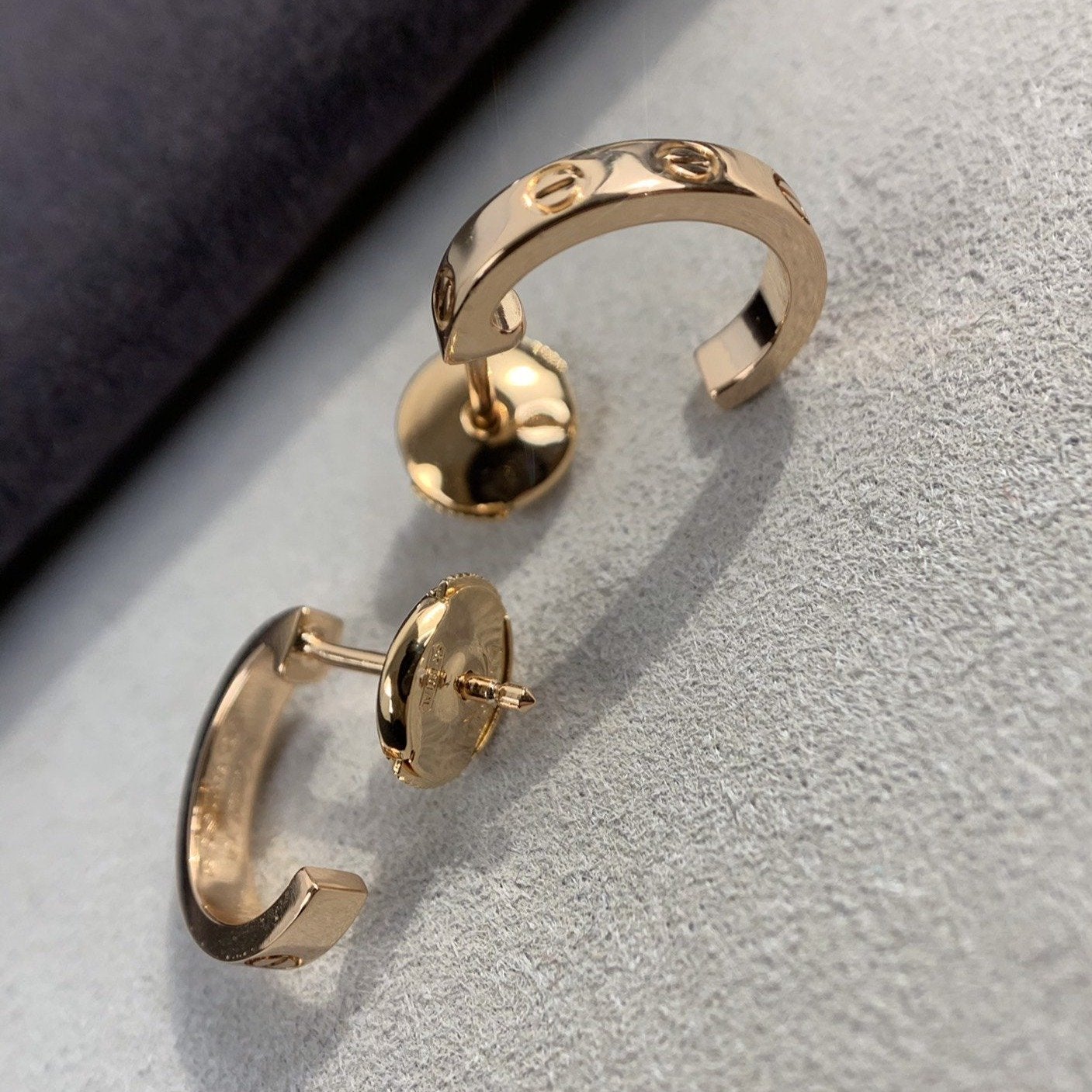 [Vellora Opalyn]LOVE EARRINGS 2.65MM PINK GOLD