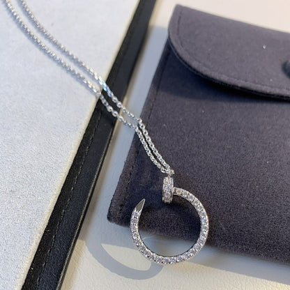 [Vellora Opalyn]JUSTE NECKLACE SILVER DIAMONDS