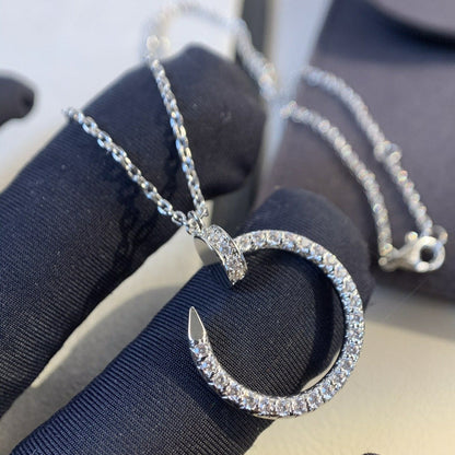 [Vellora Opalyn]JUSTE NECKLACE SILVER DIAMONDS