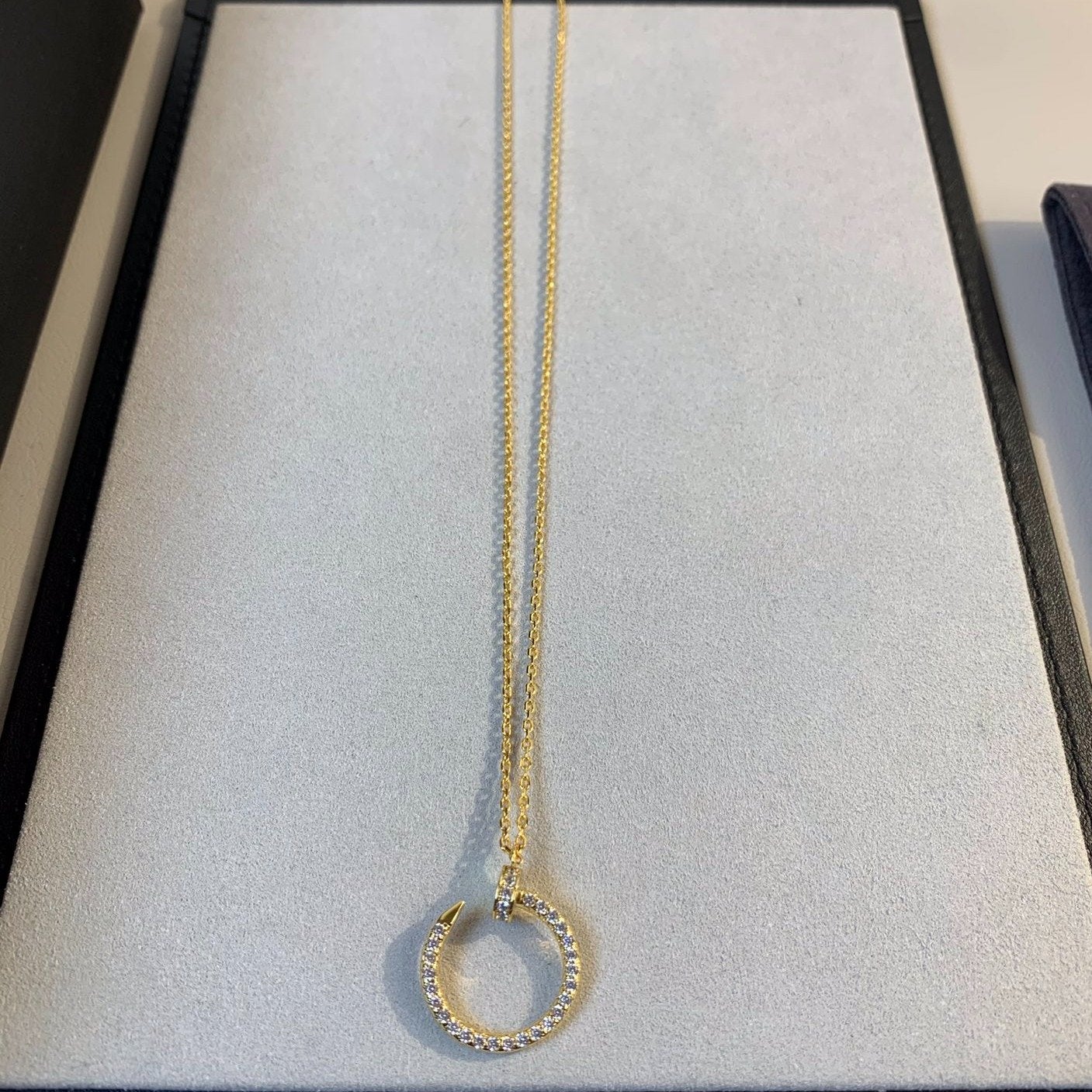 [Vellora Opalyn]JUSTE NECKLACE GOLD DIAMONDS