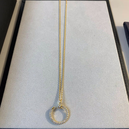 [Vellora Opalyn]JUSTE NECKLACE GOLD DIAMONDS