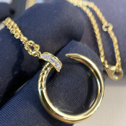 [Vellora Opalyn]JUSTE NECKLACE GOLD DIAMONDS