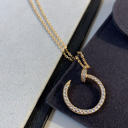 [Vellora Opalyn]JUSTE NECKLACE PINK GOLD DIAMONDS