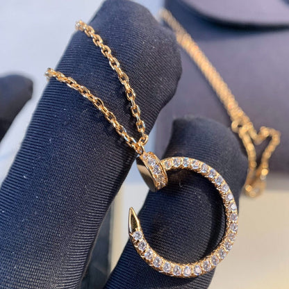 [Vellora Opalyn]JUSTE NECKLACE PINK GOLD DIAMONDS
