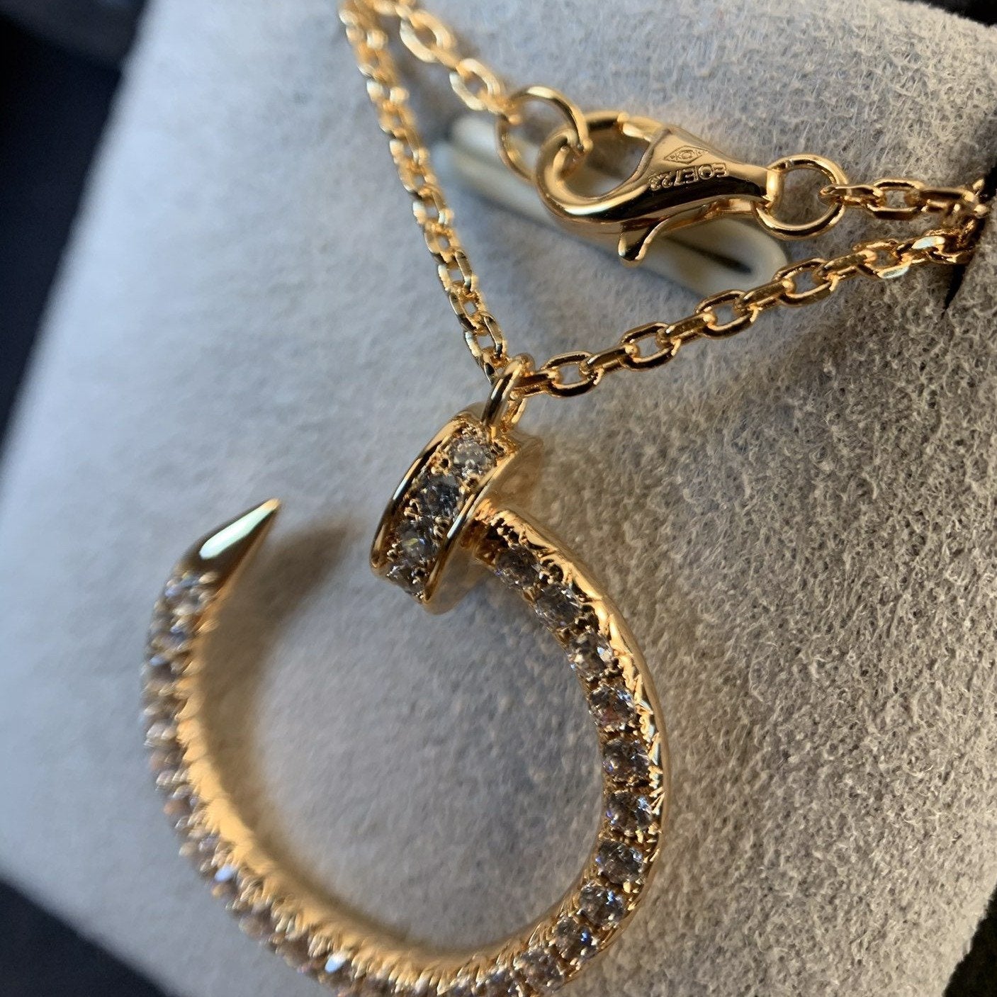 [Vellora Opalyn]JUSTE NECKLACE PINK GOLD DIAMONDS