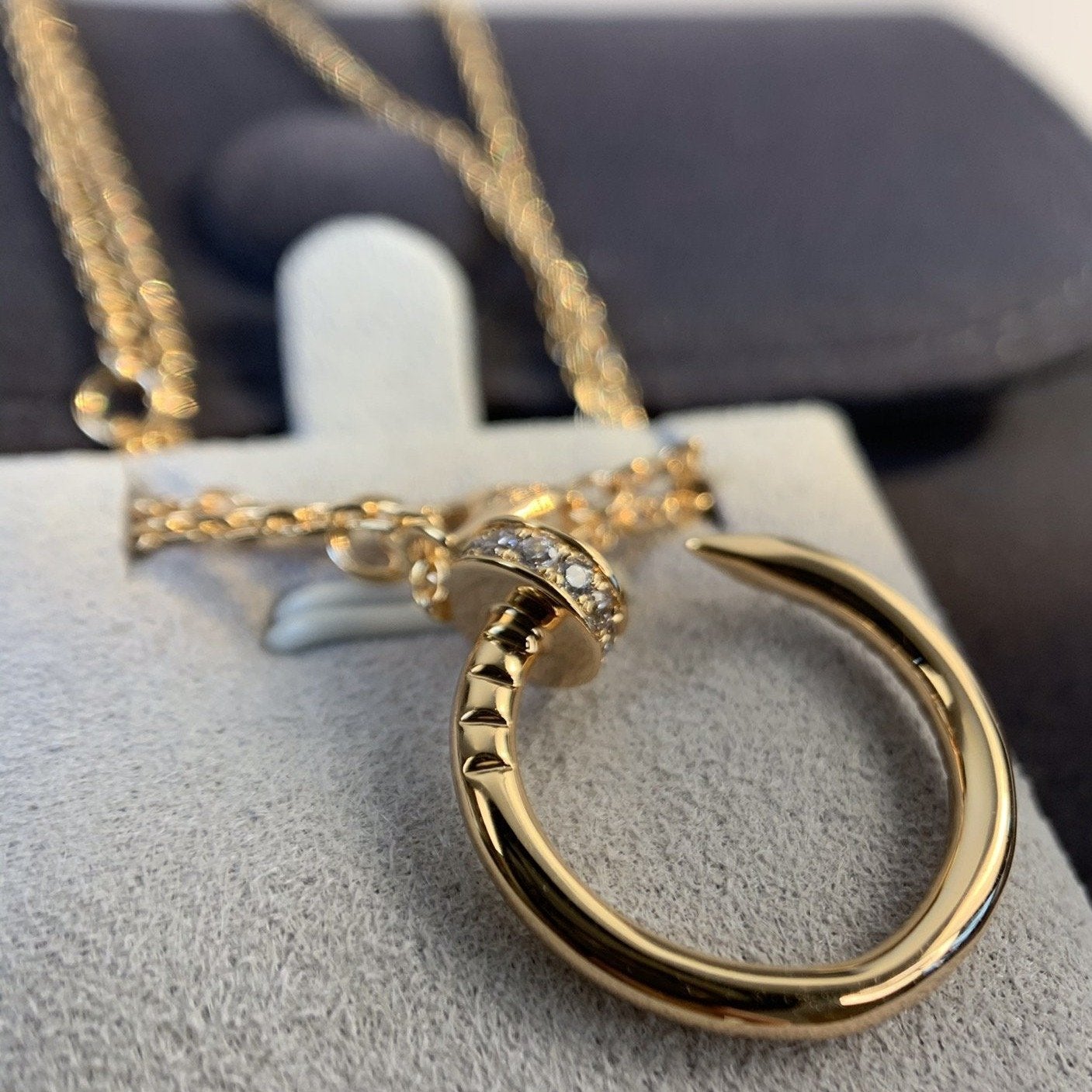 [Vellora Opalyn]JUSTE NECKLACE PINK GOLD DIAMONDS