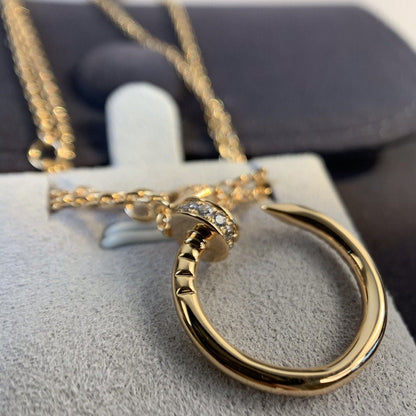 [Vellora Opalyn]JUSTE NECKLACE PINK GOLD DIAMONDS