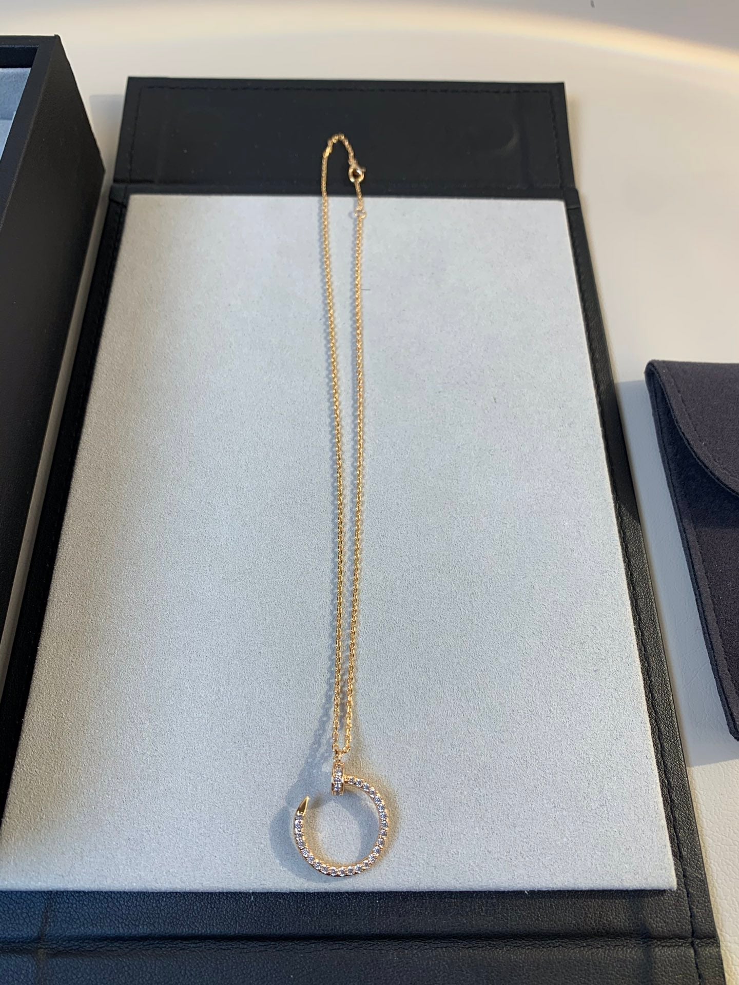 [Vellora Opalyn]JUSTE NECKLACE PINK GOLD DIAMONDS