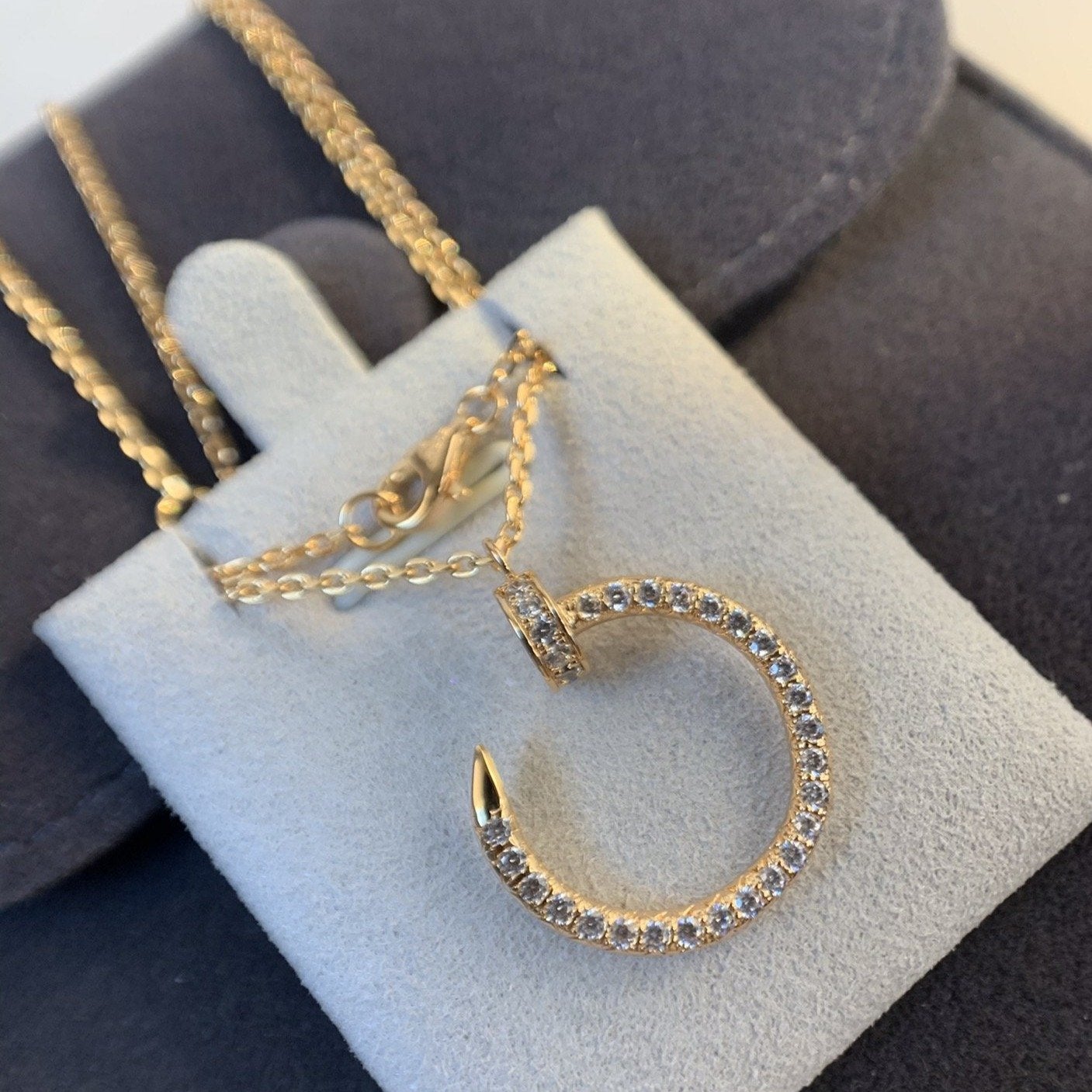 [Vellora Opalyn]JUSTE NECKLACE PINK GOLD DIAMONDS