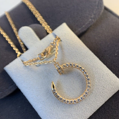 [Vellora Opalyn]JUSTE NECKLACE PINK GOLD DIAMONDS