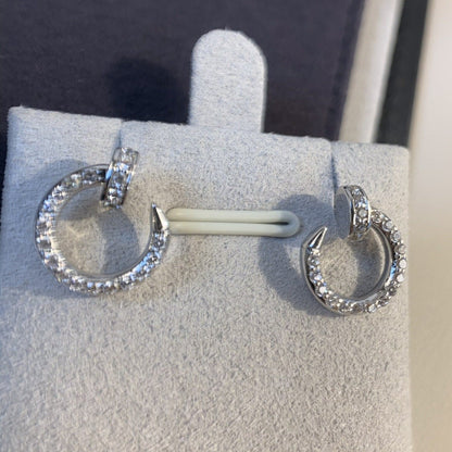 [Vellora Opalyn]JUSTE EARRINGS SILVER DIAMONDS