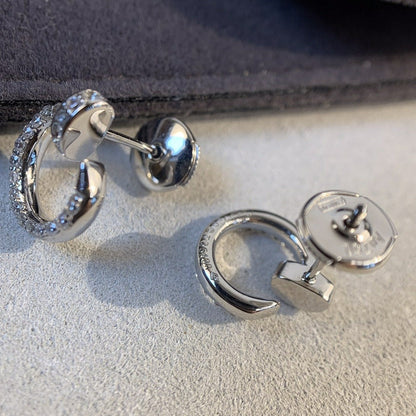 [Vellora Opalyn]JUSTE EARRINGS SILVER DIAMONDS