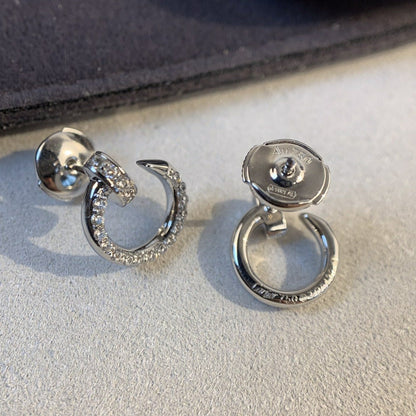[Vellora Opalyn]JUSTE EARRINGS SILVER DIAMONDS