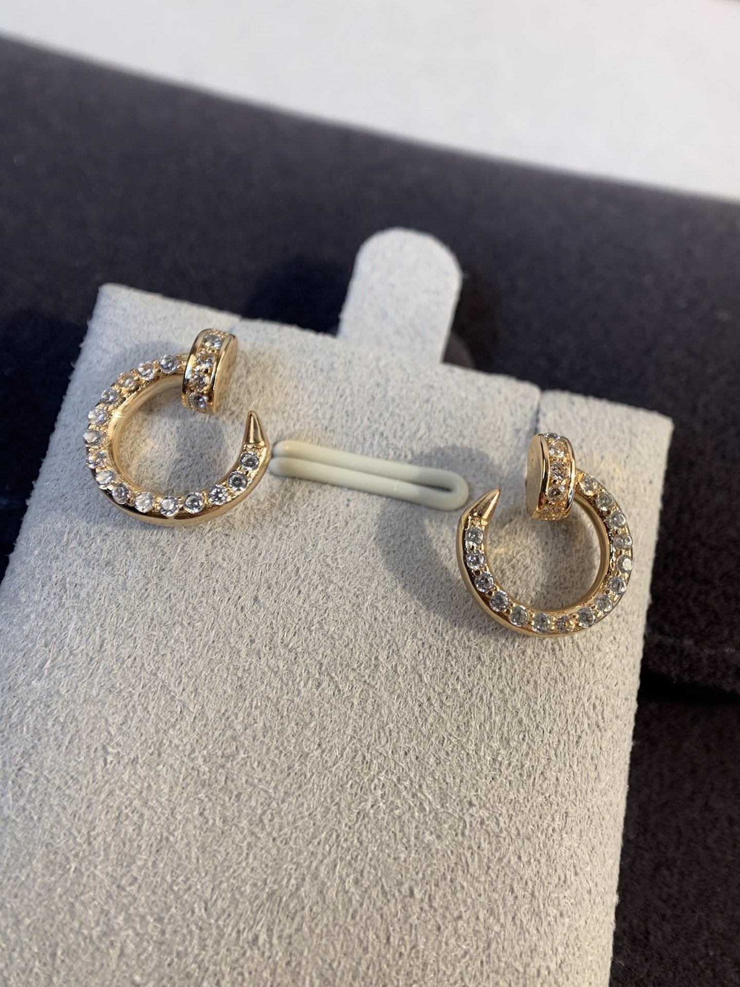 [Vellora Opalyn]JUSTE EARRINGS GOLD DIAMONDS