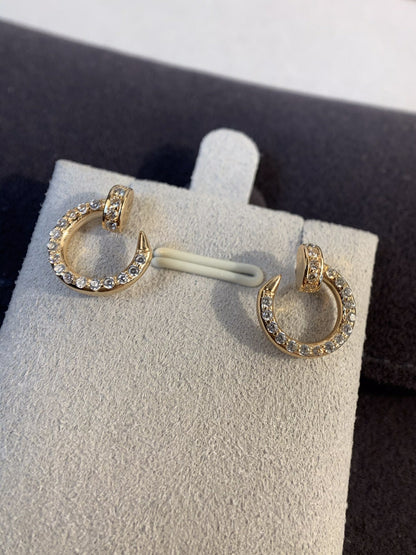 [Vellora Opalyn]JUSTE EARRINGS GOLD DIAMONDS