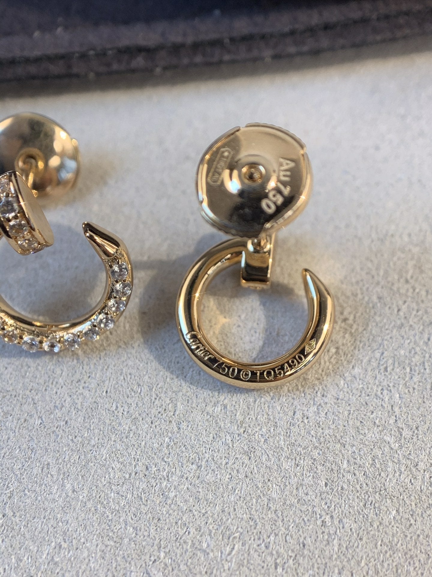 [Vellora Opalyn]JUSTE EARRINGS GOLD DIAMONDS