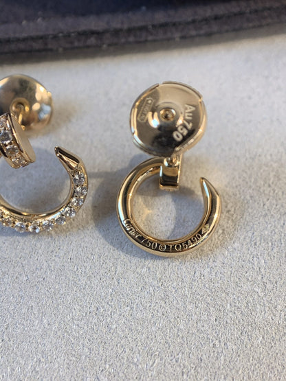 [Vellora Opalyn]JUSTE EARRINGS GOLD DIAMONDS