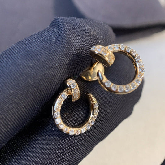 [Vellora Opalyn]JUSTE EARRINGS GOLD DIAMONDS