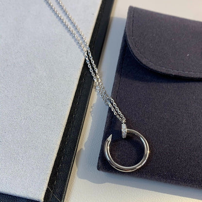[Vellora Opalyn]JUSTE NECKLACE SILVER