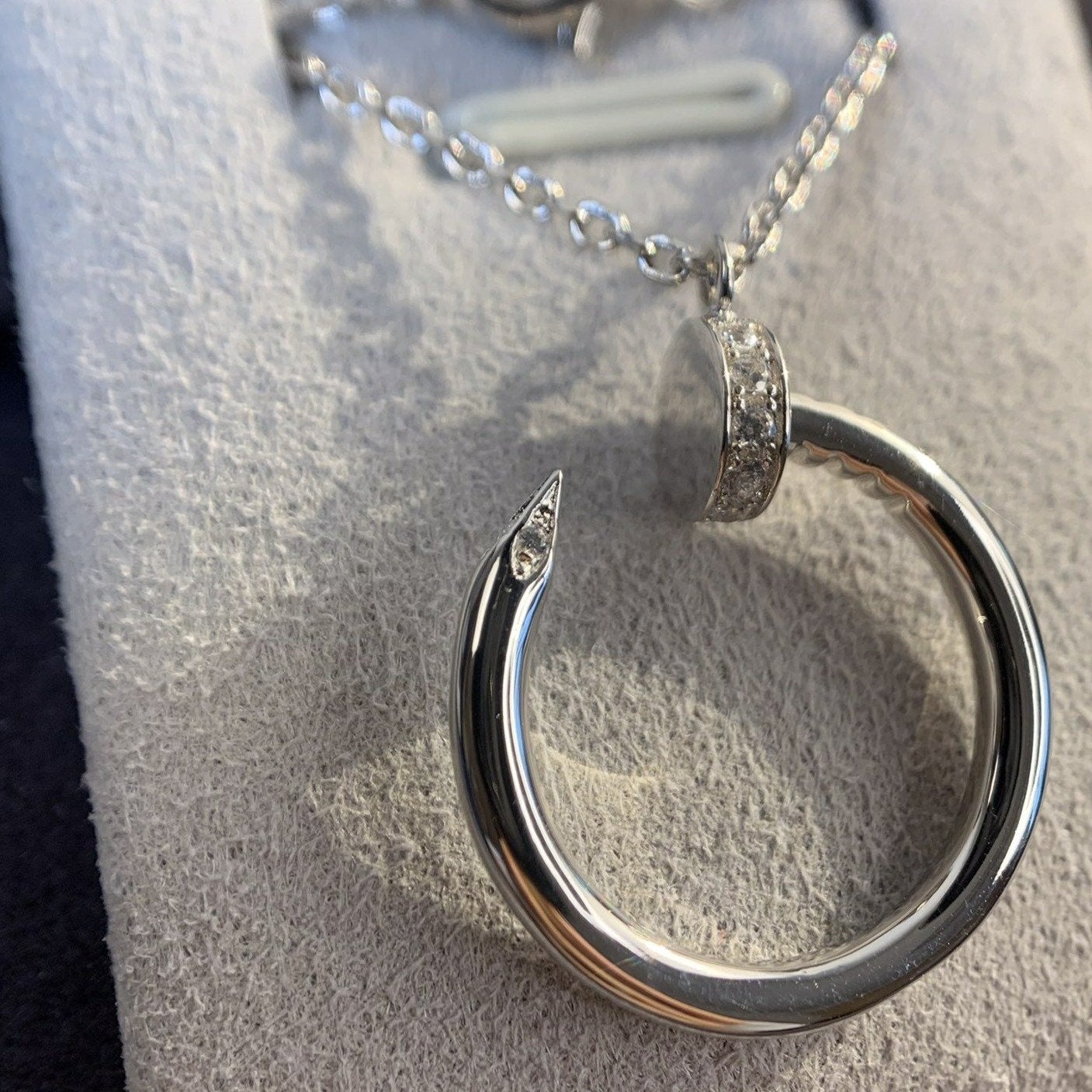 [Vellora Opalyn]JUSTE NECKLACE SILVER