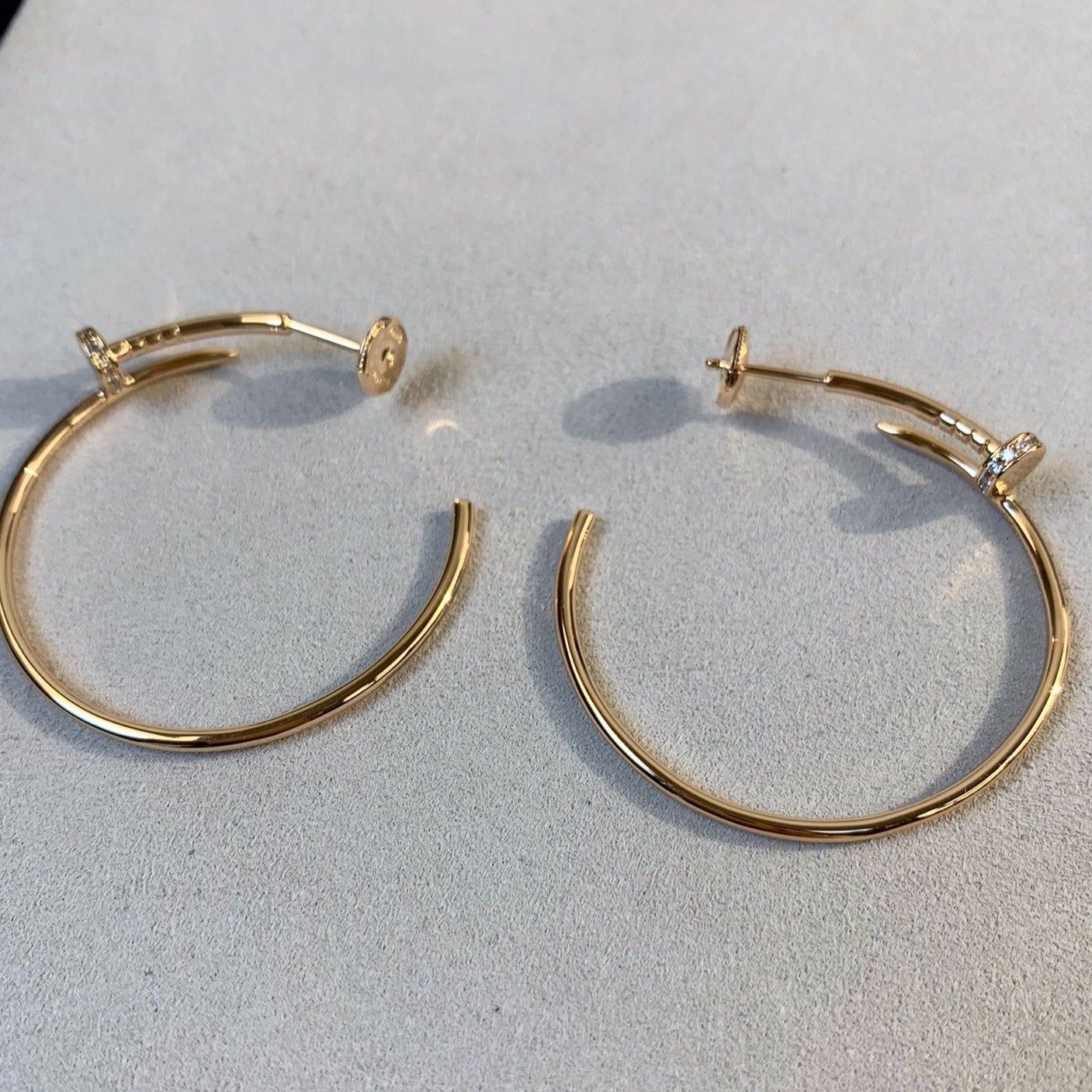 [Vellora Opalyn]JUSTE EARRINGS GOLD DIAMONDS 1.8MM