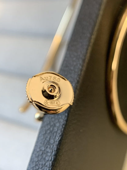 [Vellora Opalyn]JUSTE EARRINGS GOLD DIAMONDS 1.8MM