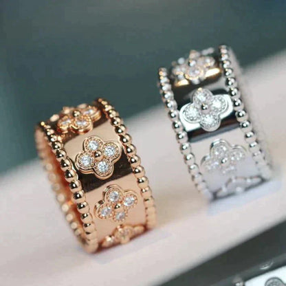 [Vellora Opalyn]CLOVER KALEIDOSCOPE RING 10MM